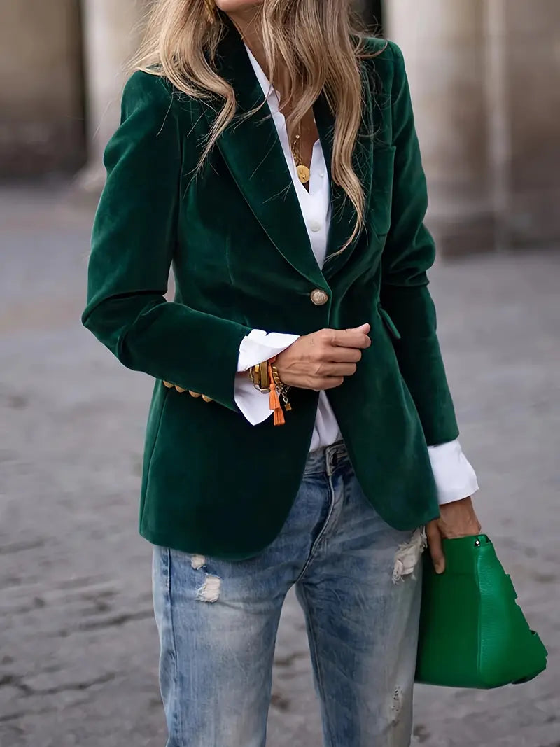 Isadora | Blazer élégant en velours