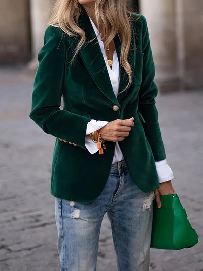 Isadora | Blazer élégant en velours
