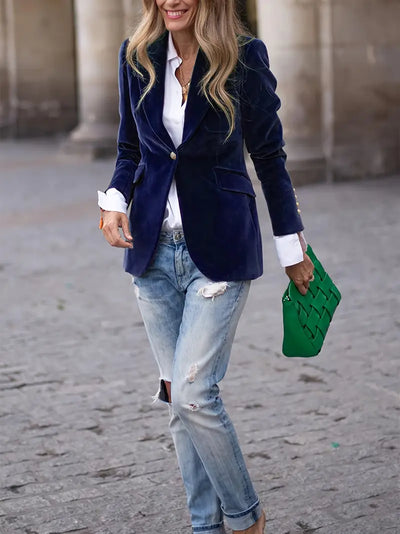 Isadora | Blazer élégant en velours