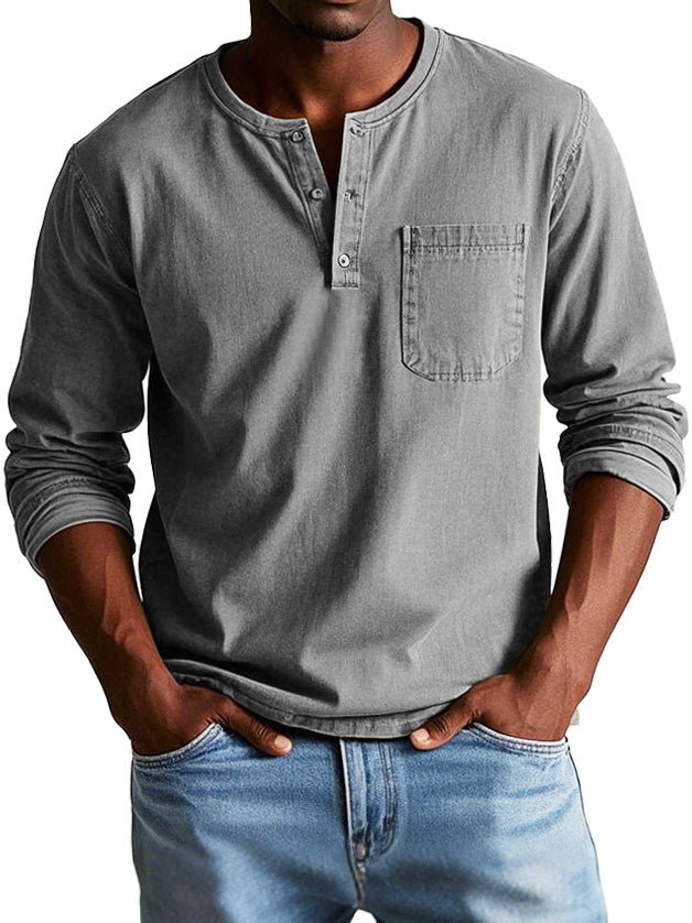 Samuel | Haut vintage à manches longues pour homme
