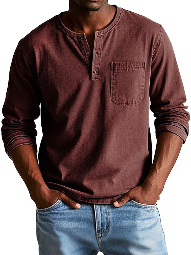 Samuel | Haut vintage à manches longues pour homme