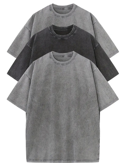 Lot de 3 t-shirts oversize en coton doux – Style et confort au quotidien
