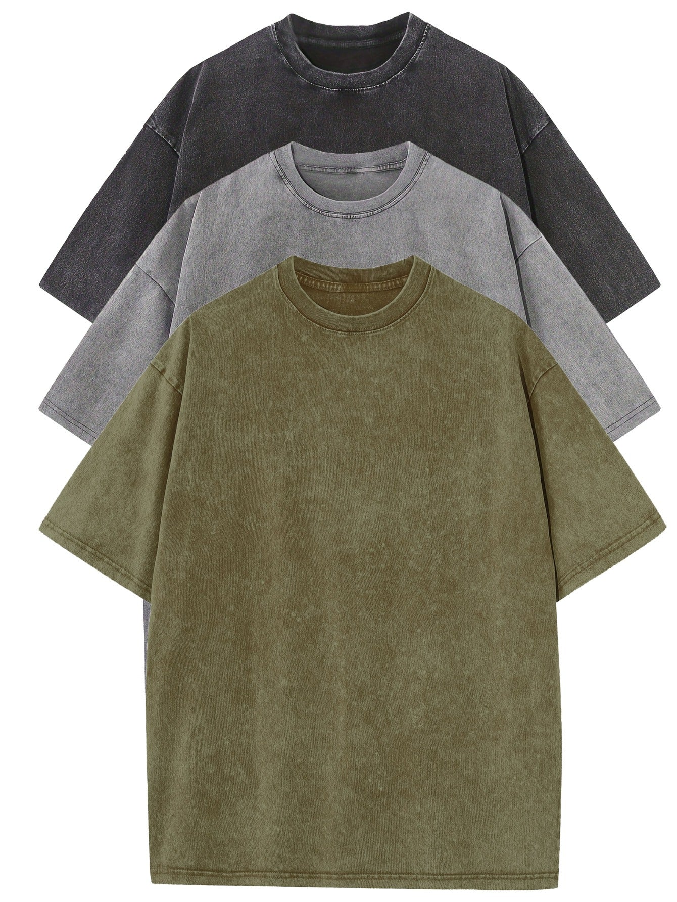 Lot de 3 t-shirts oversize en coton doux – Style et confort au quotidien