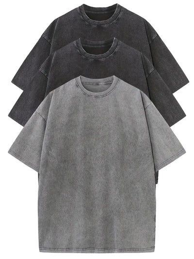 Lot de 3 t-shirts oversize en coton doux – Style et confort au quotidien