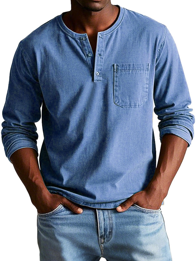 Samuel | Haut vintage à manches longues pour homme