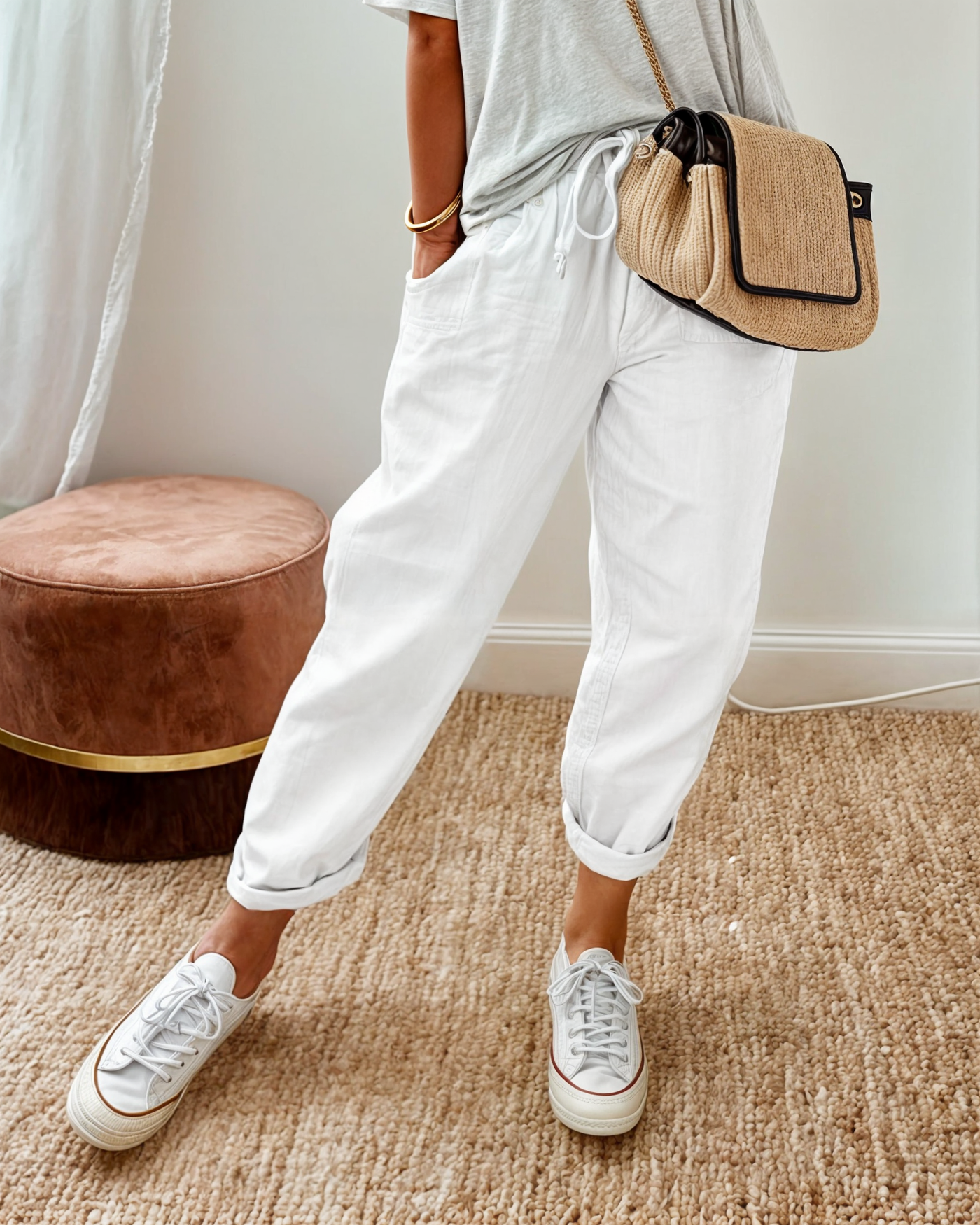 Zia | Pantalon élégant en mélange de lin
