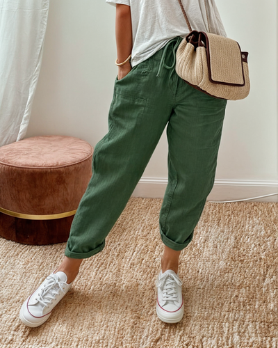 Zia | Pantalon élégant en mélange de lin