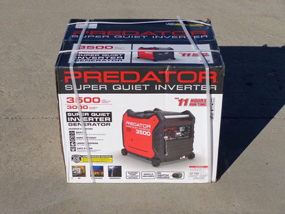 Predator. 3500 Watt Super Quiet Inverter Generator with CO SECURE™