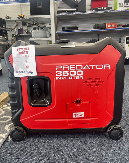 Predator. 3500 Watt Super Quiet Inverter Generator with CO SECURE™