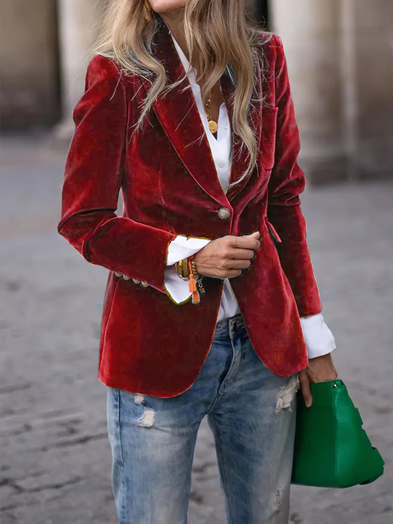 Isadora | Blazer élégant en velours