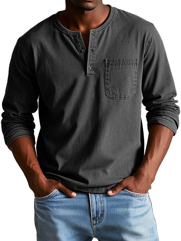 Samuel | Haut vintage à manches longues pour homme
