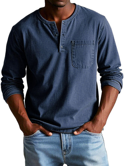 Samuel | Haut vintage à manches longues pour homme