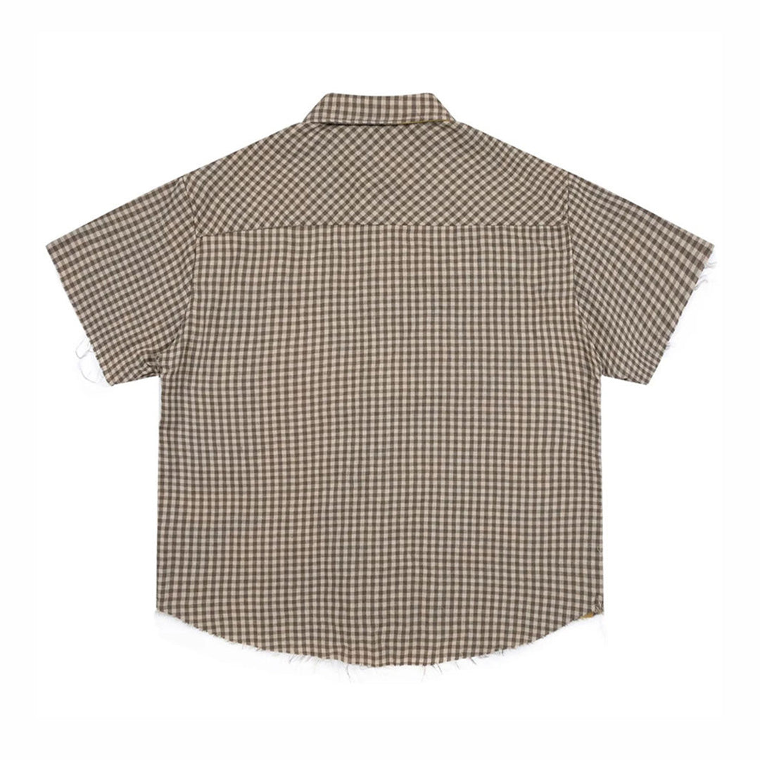 Chemise réversible à manches courtes