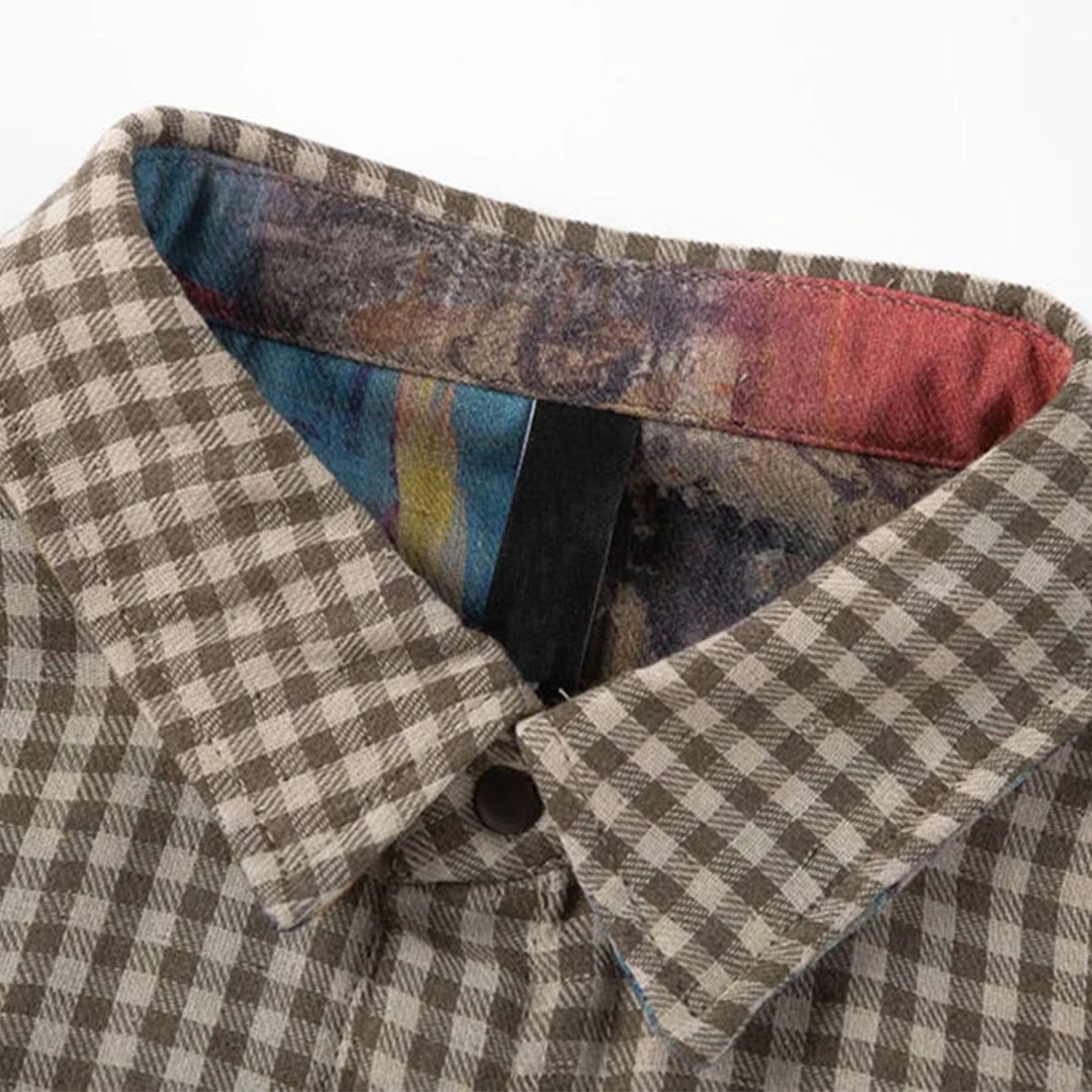 Chemise réversible à manches courtes