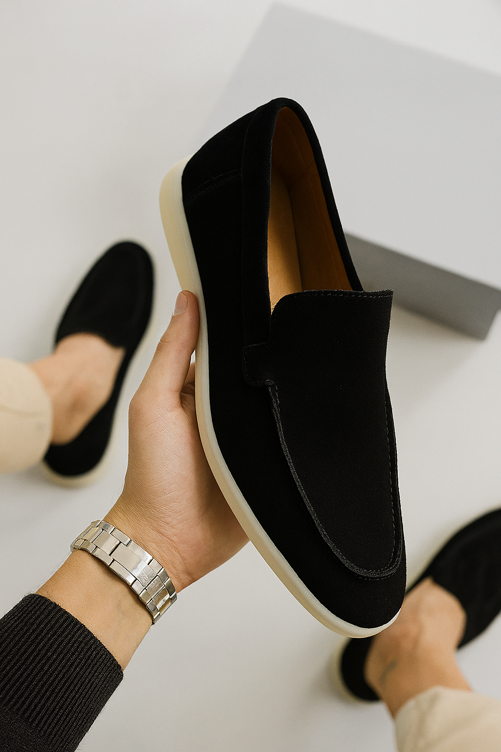 Elio™  - Mocassins en daim chic