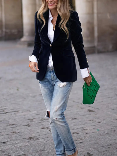 Isadora | Blazer élégant en velours