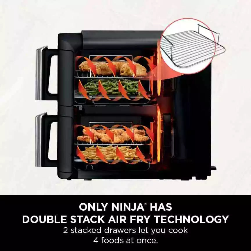 Ninja Double Stack 2-Drawer Air Fryer 7.6L – SL300UK