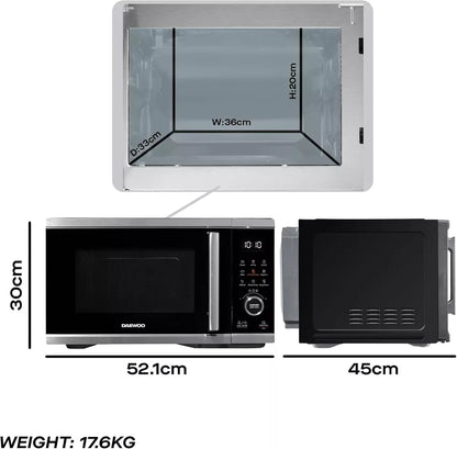 Daewoo All-in-1 Combo Air Fryer Microwave Oven 2400W 26 Litre Combination Combi